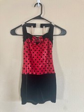 Medium Child Red Polka Dot Jazz A Wish Come True Dance Costume