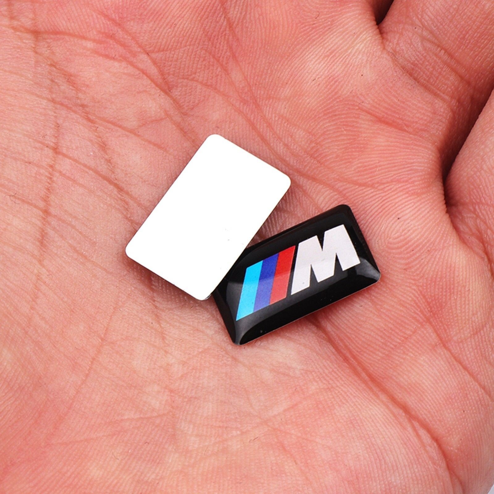 8 X NEW BMW M SPORT ALLOY WHEEL DOMED GEL BADGE STICKER EMBLEM DECALS ...