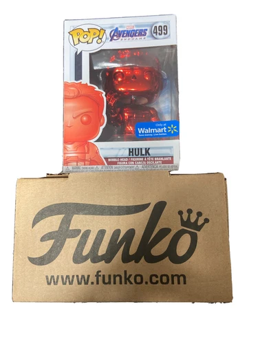 Funko POP! Marvel Avengers Endgame Red Chrome Hulk #499 Figure Walmart Exclusive