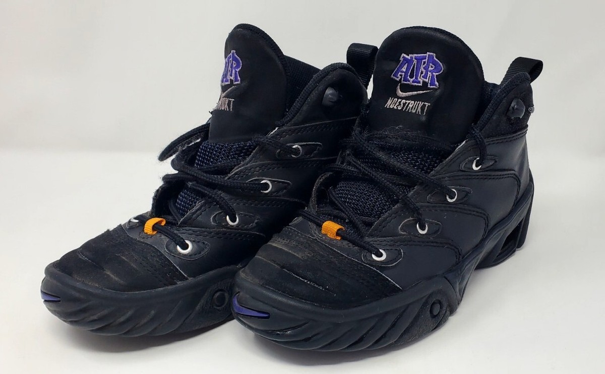 【美品】NIKE AIR SHAKE NDESTRUKT 26.5 US8.5 Size 4.5 (GS) - Nike Air Shake Ndestrukt Mid Black - AA2888