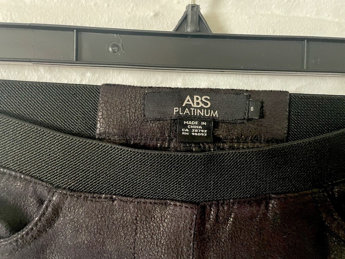 ABS Soft Faux Suede leggings Mid Rise Sz 0 XS Black EUC | eBay
