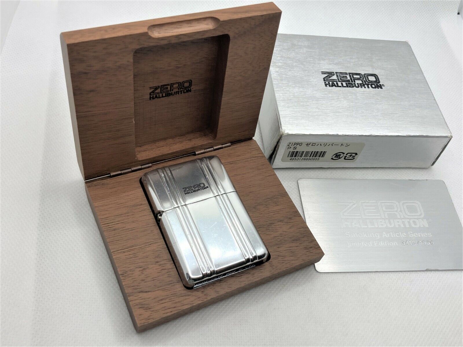 ZIPPO Limited Edition ZERO HALLIBURTON Aluminum Case Lighter Box, Case &  Card