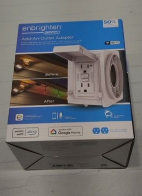 Enbrighten Smart Add An Outlet Adapter Junction Box GFCI Power For Lights