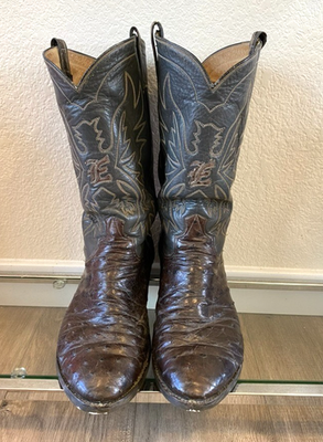 Paul Wheeler Boot Co Houston Mahogany Grey Full Quill  display picture 3