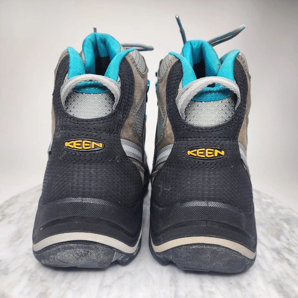 Botas de senderismo impermeables KEEN Durand Evo Mid azul gris para mujer talla 11 1011555 Foto 2 de 4