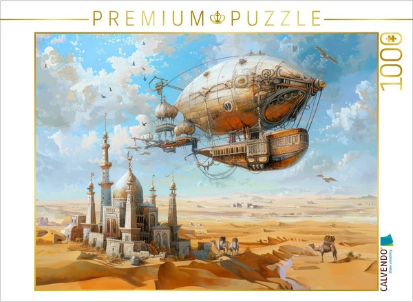 Calvendo Puzzle Steampunk Airships | 1000 Pieces, Finished Size 25.2 × 18.9 In (-image