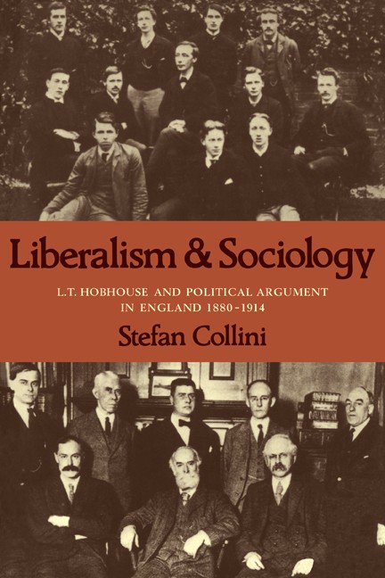 Liberalism and Sociology Collini Paperback Cambridge University Press