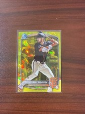 Bowman Chrome Bryce Eldridge #BCP-180 Yellow Sapphire 59/75 San Francisco Giants