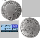 Antique 1908⌛US Philadelphia Mint Silver Barber Dime🪙