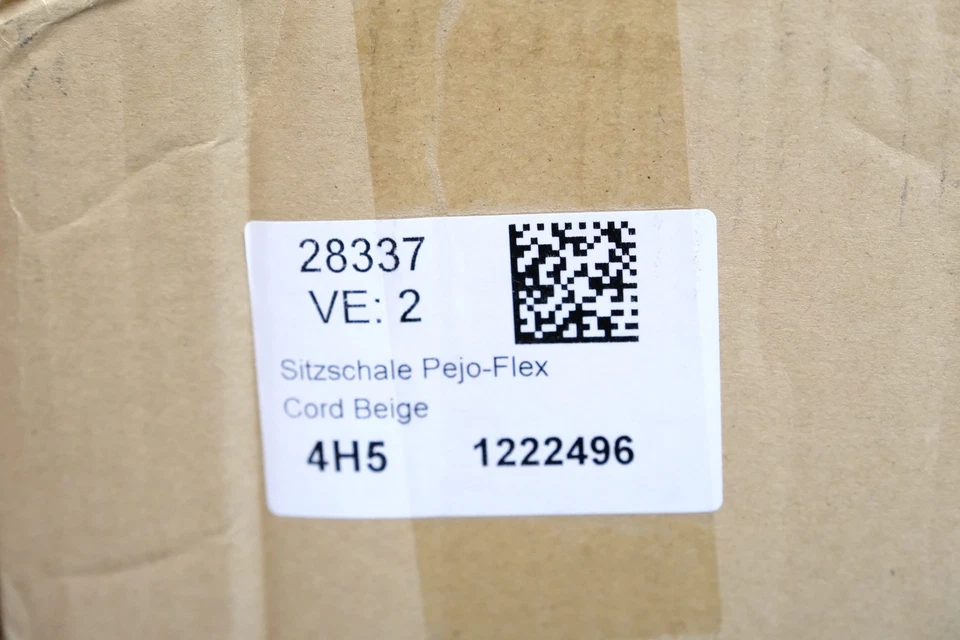 Delife 28337 Sitzschale Pejo-Flex Cord Beige 2 Stück Set Esszimmerstuhl Neu MwSt - Bild 3 von 4