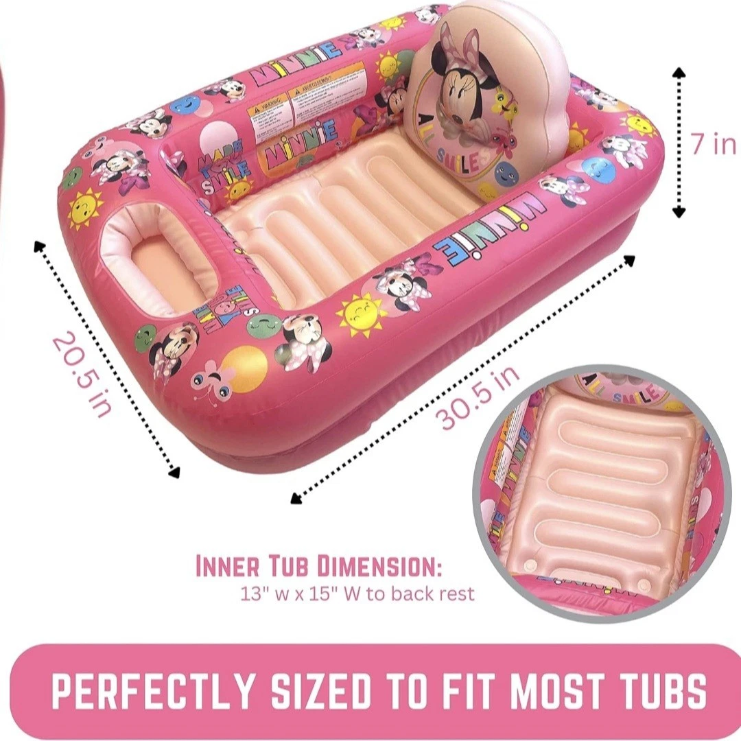 Minnie Mouse 100% Fabulous Inflatable Tub - Baby Bathtub