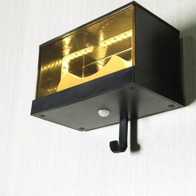 Car Garage Key Holder With Opening Door Wall Mount With LED