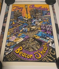 Trey Anastasio The Beacon Jams  Purple Poster AP  Jim Pollock TAB Variant