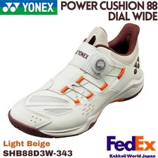 YONEX Badminton shoes POWER CUSHION 88 DIAL WIDE Light Beige SHB88D3W 343 2025