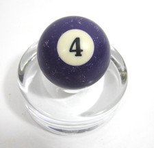 Vintage 2 1/4" Billiard Ball 4 Purple Solid Pool Replacement Lost Single