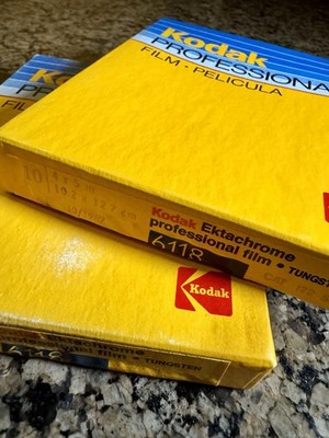 LOT 2 PACKS - Kodak 10 Sheets 4x5 Ektachrome Prof Pelicula Film 6118 Exp 10/87