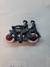 Harley-Davidson Cast Iron Two Policemen Motorcycle Toy Vintage