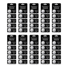 Nightkonic 50 pcs Pack - CR2032 Battery 5 Count Pack of 10 ,