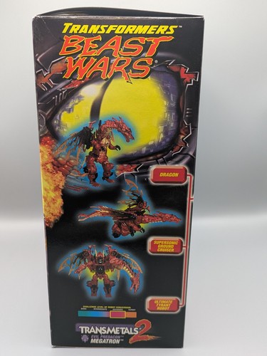 1999 Hasbro Transformers Beast Wars Evil Predacon Megatron Dragon Action Figure - Picture 2 of 7