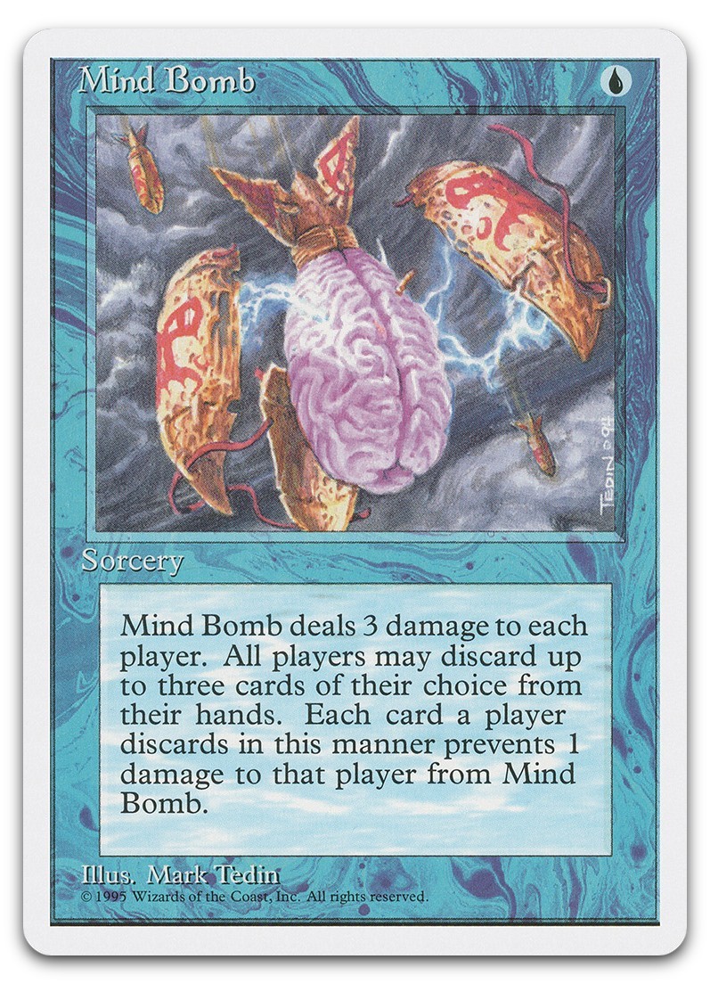 Mind Bomb (LP) Fourth Edition 4ED Magic MTG