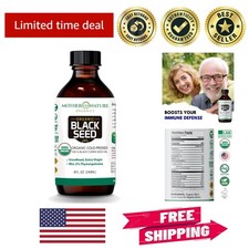 Mother Nature 8oz Organic Black Seed Oil - High TQ 2 , Immune  Joint Support