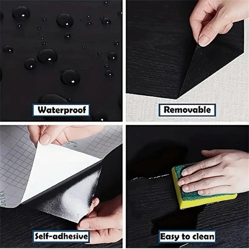 Envoltura de vinilo autoadhesiva duradera de madera de roble para encimeras de cocina y superficie de gabinete - Imagen 4 de 9