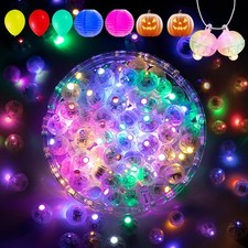 100Pcs Multicolor Balloon Lights with HookLong Standby TimeWaterproof Mini Li...