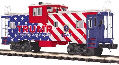 MTH 20-91837 Donald J Trump Extended Vision Caboose #4547 MAGA - NUEVO | Zustand: New