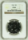 1964 Half Dollars Kennedy NGC PF-68