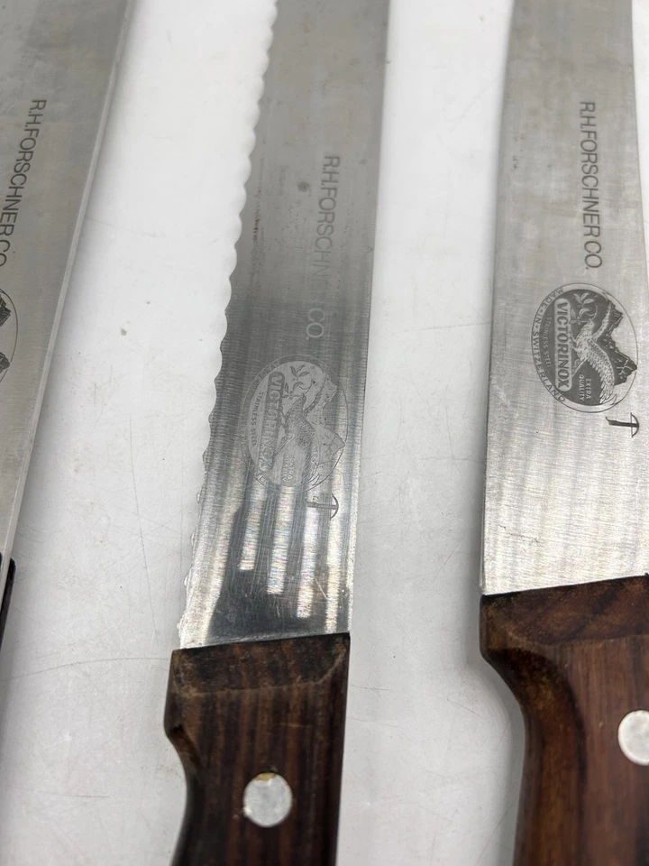 Conjunto de 5 facas de cozinha usadas R.H. Researchner - Imagem 4 de 4