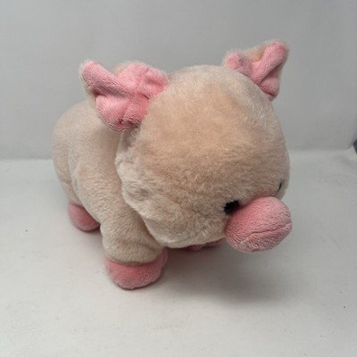 Build A Bear Retired Fuzzy Soft Plush Pink Rare Pig Standing Soft 12'' Toy