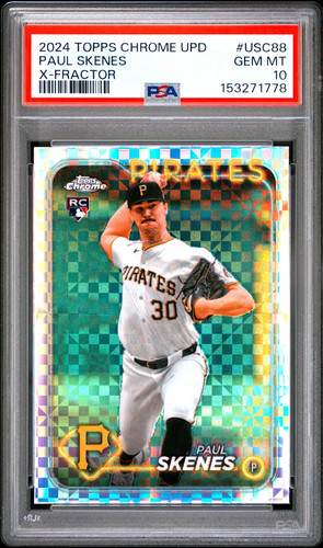 2024 Topps Chrome Update Paul Skenes #USC88 X Fractor PSA 10