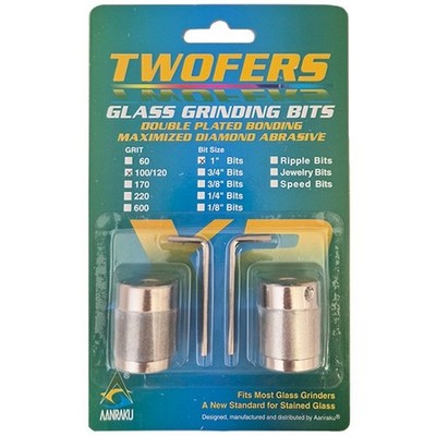 1/4'' Aanraku Twofers Diamond Grinder Bits Standard 100/120 Grit