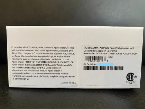 Apple Airpods with ANC and Magsafe Case (Brand New) In Box and Sealed - Photo 3 sur 3