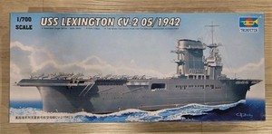 Motor city classics - Colección militar a escala 1:1250 | USS Lexington CV-2 1925 | Militaria Diecast Model 241942