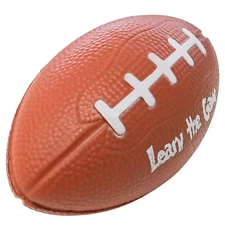 Learn The Game Kid's Mini Pocket Size Football Toy Sponge Soft Foam Style Ball