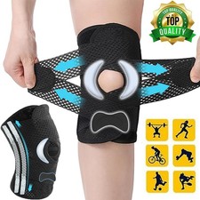 Knee Sleeve Compression Wrap Brace Meniscus Joint Support Pain Arthritis Relief