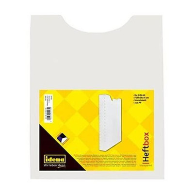 Idena Heftbox PP transluzent weiß DIN A4