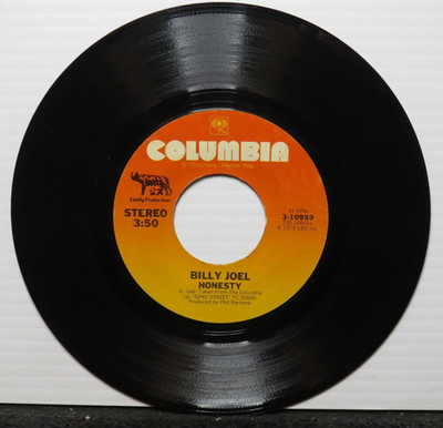 BILLY JOEL HONESTY/THE MEXICAN CONNECTION (VG+) 3-10959 45 RECORD