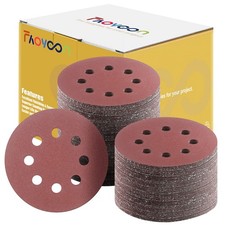 Faoyoon Sanding Disc 5 Inch 8 Hole, 100 Pcs Orbital Sanding Discs Hook and Lo... 0.26 per gallon