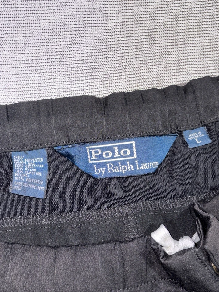 Pantalones Cortos Vintage Polo Ralph Lauren Poliéster Baúles Baloncesto Cortavientos Años 90 Y2K Foto 4 de 4