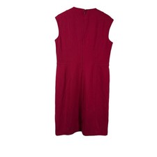 Worth New York Sleeveless Sheath Pencil Dress Womens 12 Dark Pink Career Office