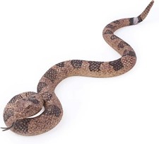 Realistic Rubber Rattlesnake Toy Figure 15in Prank Fake Snake
