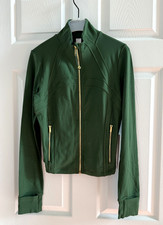 New Lululemon Define Cropped Jacket Nulu Size 8 Ivy Grove/Gold -LW3HB5S IVYG