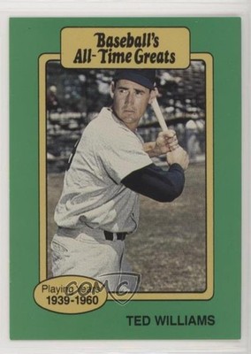1987 Hygrade Baseball's All-Time Greats Ted Williams (Hat Logo Not Visible) te2