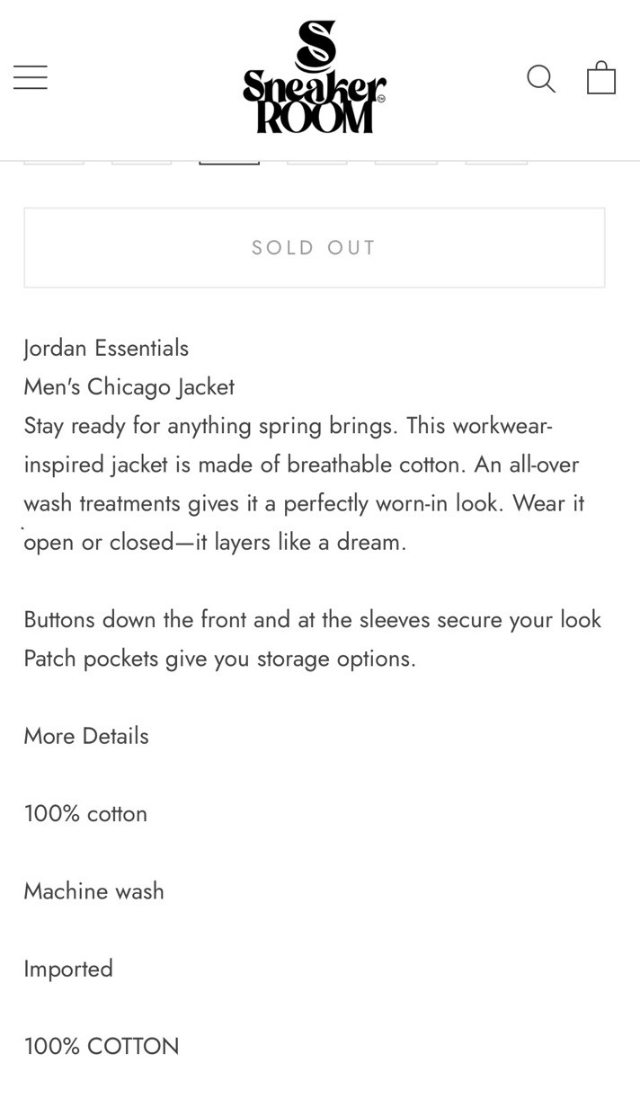 Jordan Essentials Chicago Denim Jacket Lobster Re… - image 14