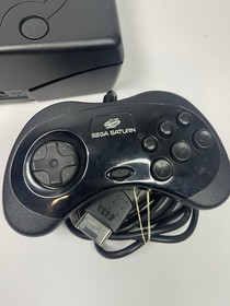 Sega Saturn Model 1 Video Game Console Black MK-80000A With Controller / Cables