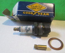VINTAGE Goodyear # 36 Spark Plug (Single) NOS Double Eagle AND box MADE IN USA