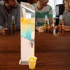Beer Dispenser, Beer Dispenser with Ice Tube and Light, Tabletop Beer Dispenser