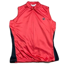 Pearl Izumi UltraSensor Cycling Jersey Womens Large Red Sleeveless Bike Riding
